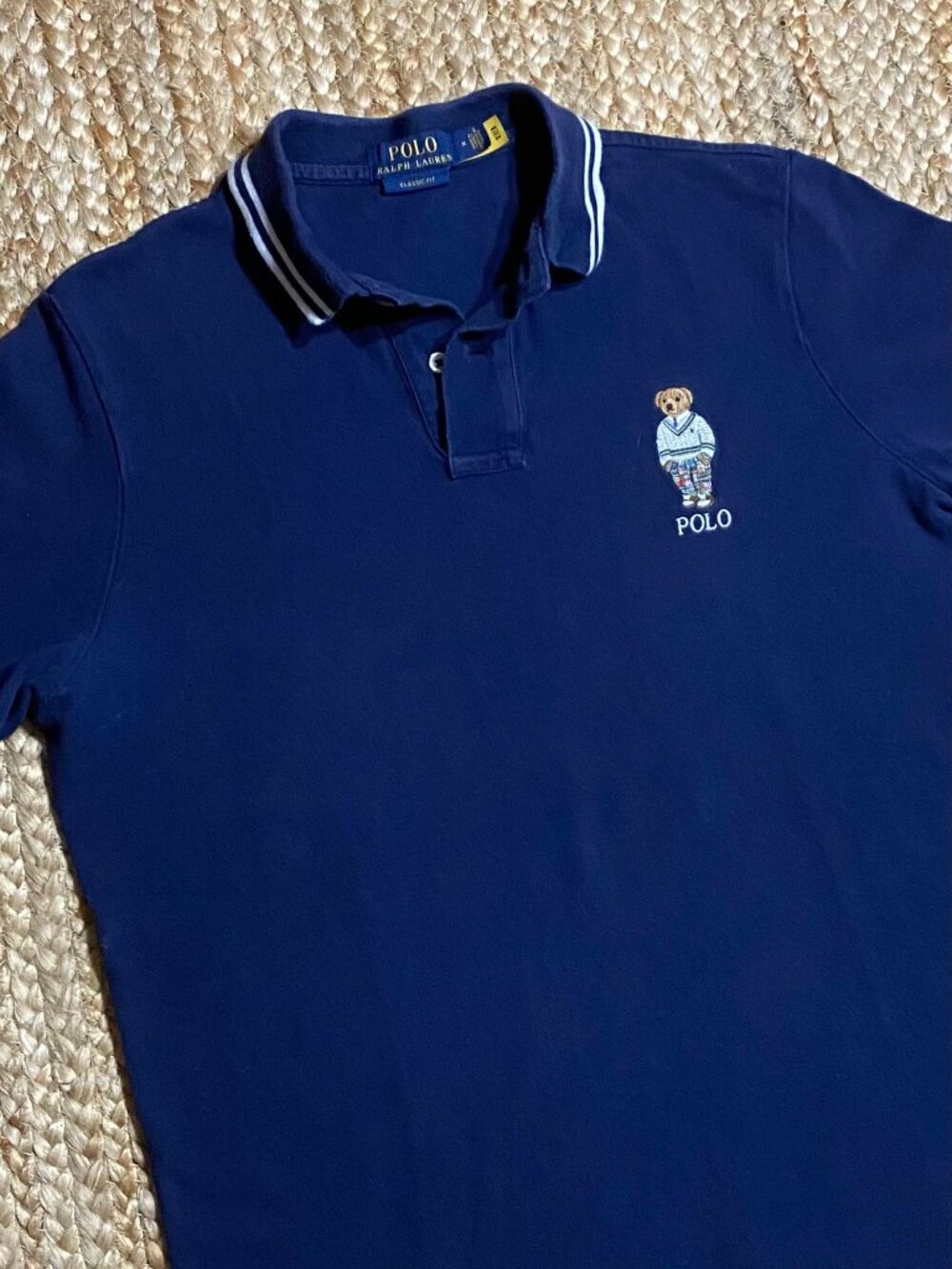 Polo Ralph Lauren | Polo Bear Polo Shirt Mens Navy Blue Medium Embroidered
